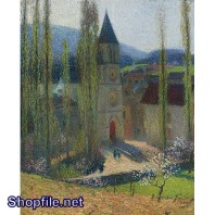 TSD3581 - Tranh sơn dầu lâu đài hùng vĩ